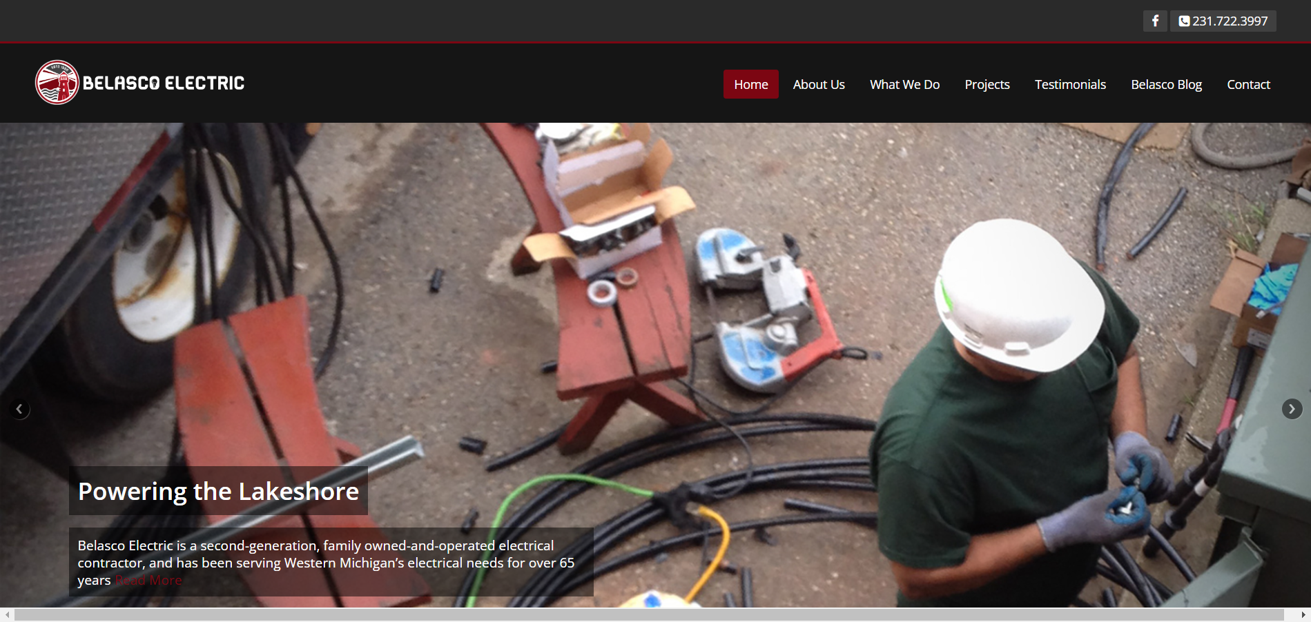 Belasco Electric Website Before